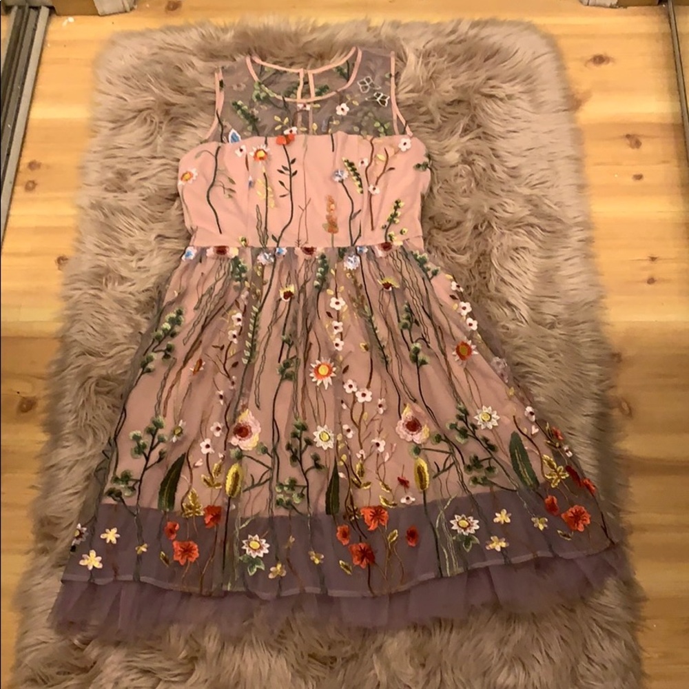 New York & Company Pink flowered dress